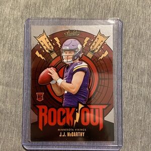 J.J. McCarthy Minnesota Vikings 2024 Panini Rock Out Rookie Card #RO-JMY